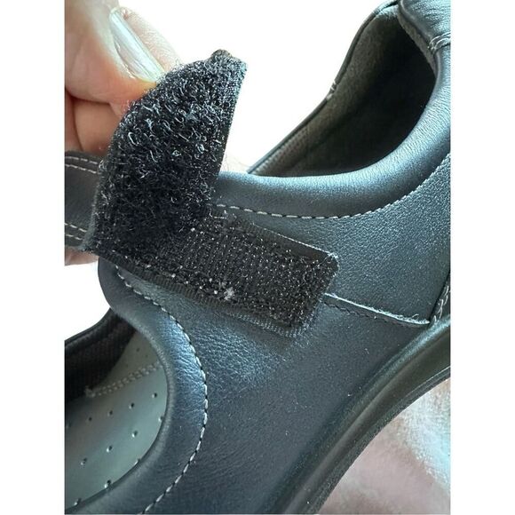 Ecco Sky Navy Blue Leather Mary Jane Flats Size 41 US 10 - 10.5 - Picture 9 of 10